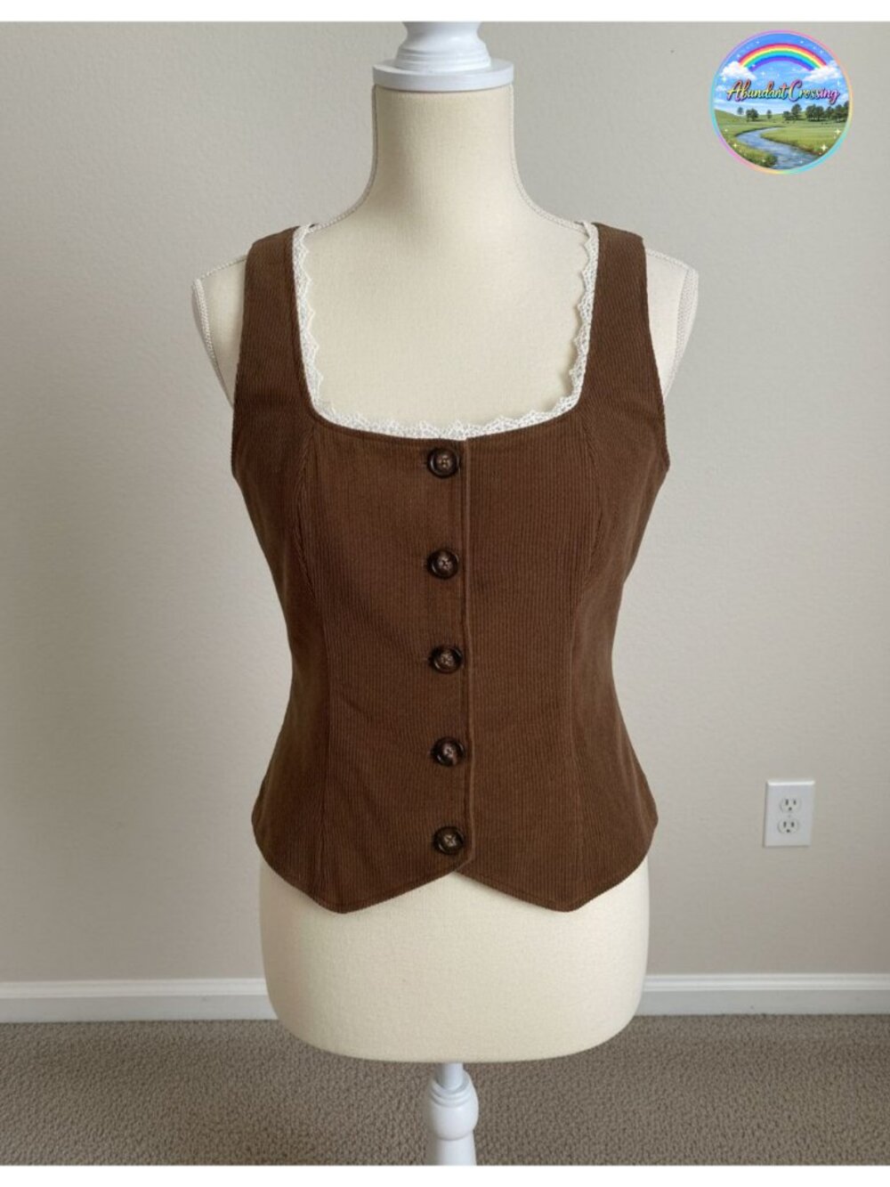 Renaissance Corduroy Button-Down Waistcoat Vest
